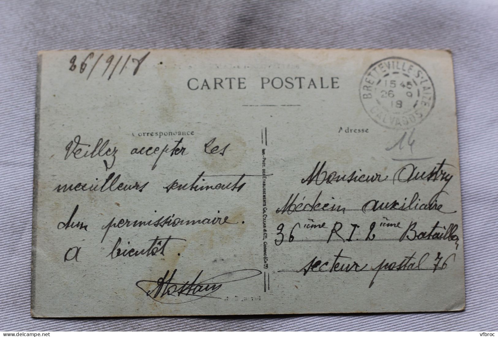 Cpa 1918, Bretteville Sur Laize, Le Château De Gouvix, Calvados 14 - Sonstige & Ohne Zuordnung