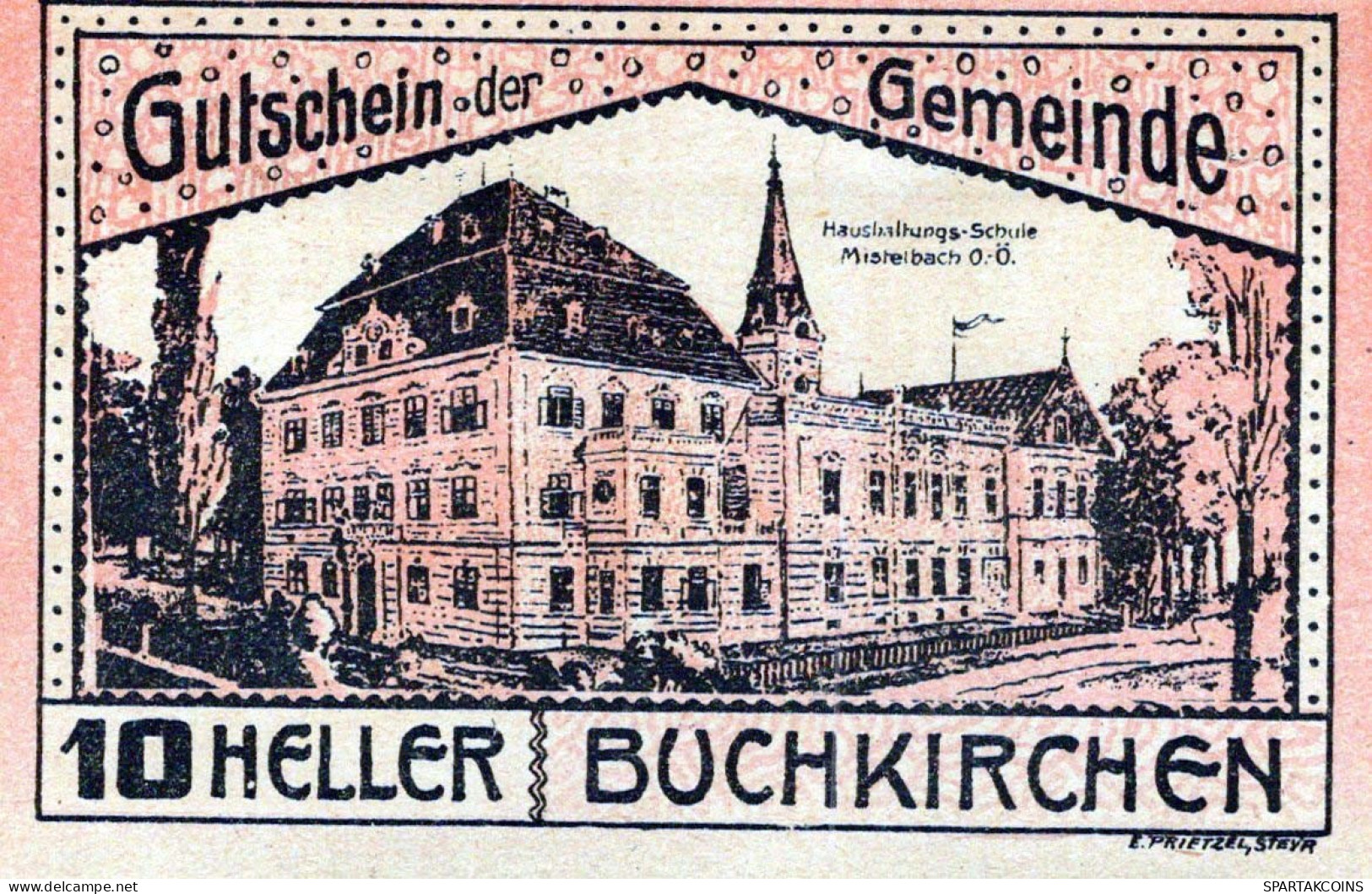 10 HELLER 1920 Stadt BUCHKIRCHEN Oberösterreich Österreich UNC Österreich Notgeld #PH112 - [11] Local Banknote Issues