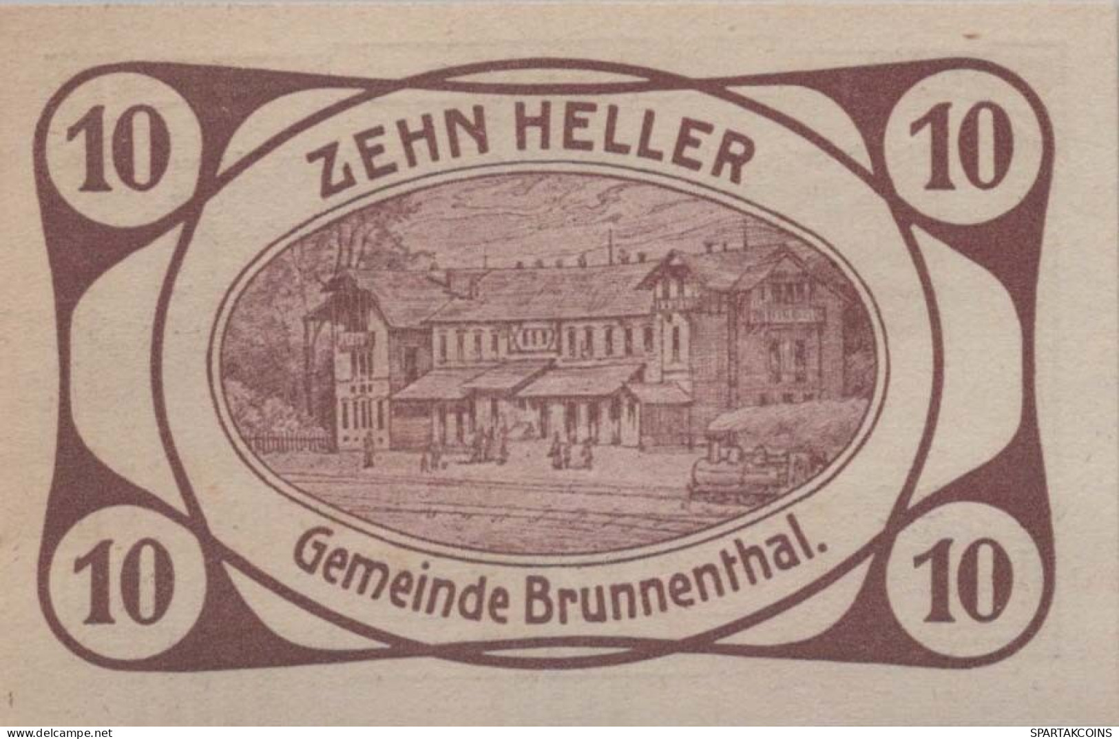 10 HELLER 1920 Stadt BRUNNENTHAL Oberösterreich Österreich Notgeld #PF138 - [11] Local Banknote Issues