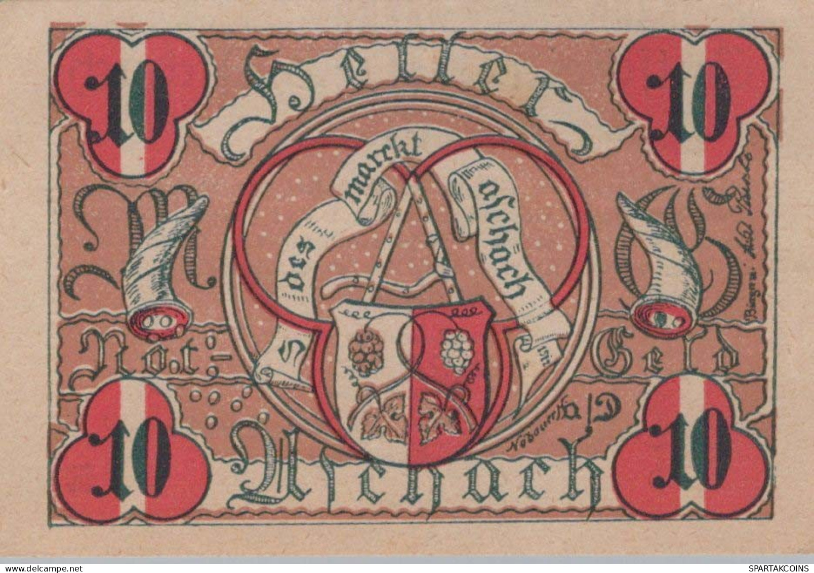 10 HELLER 1920 Stadt ASCHACH AN DER DONAU Oberösterreich Österreich #PE189 - [11] Local Banknote Issues