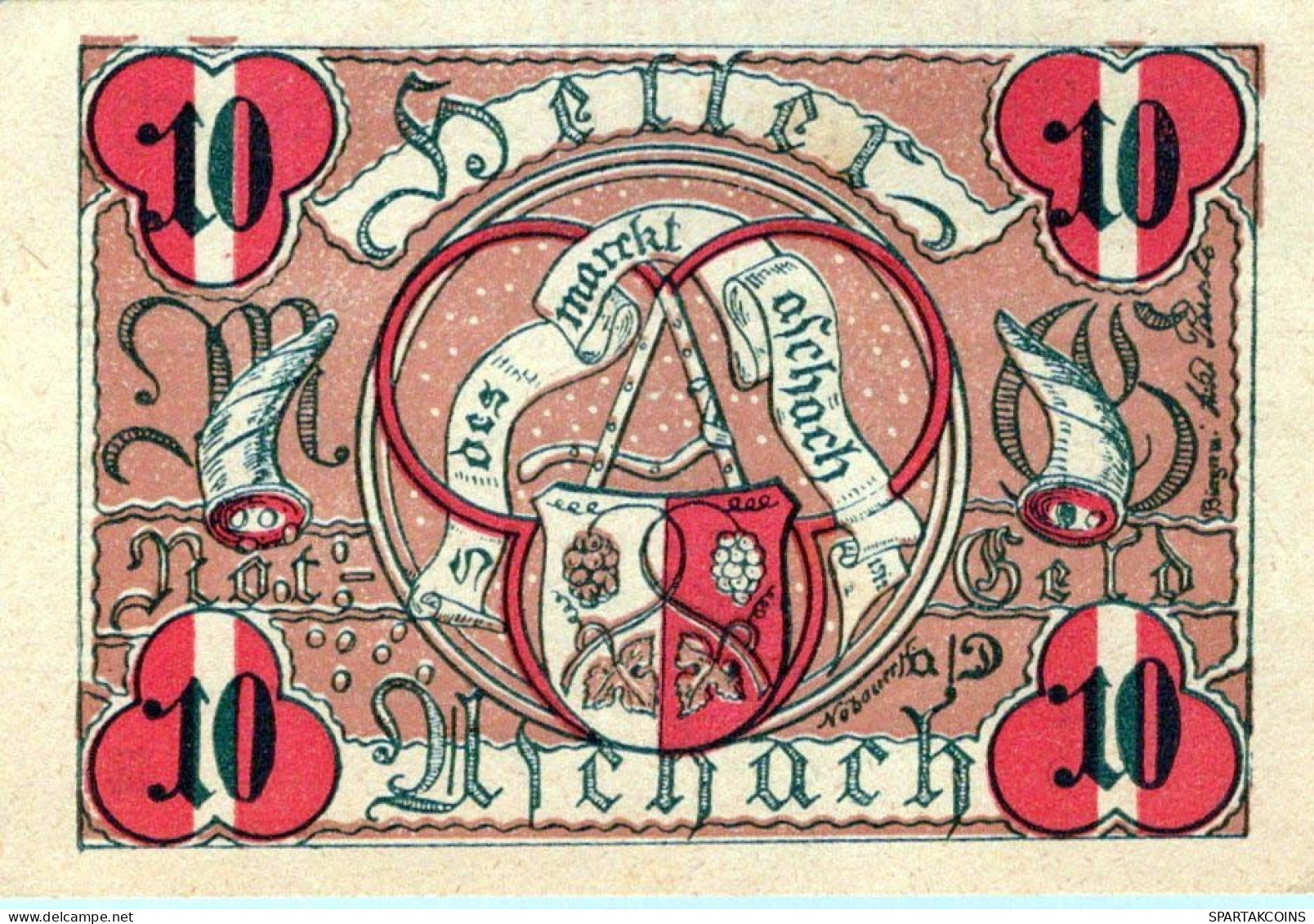 10 HELLER 1920 Stadt ASCHACH AN DER DONAU Oberösterreich Österreich #PE189 - [11] Local Banknote Issues