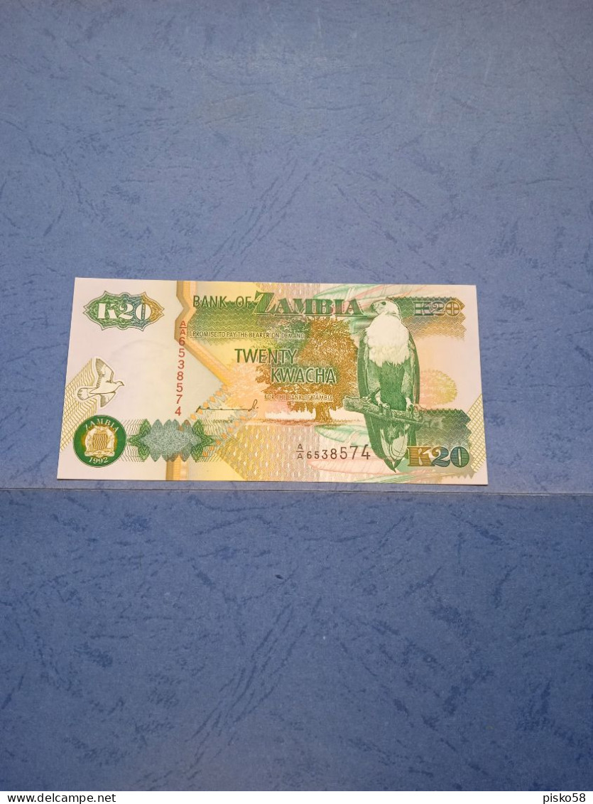 ZAMBIA-P36a 20K 1992  UNC - Zambie