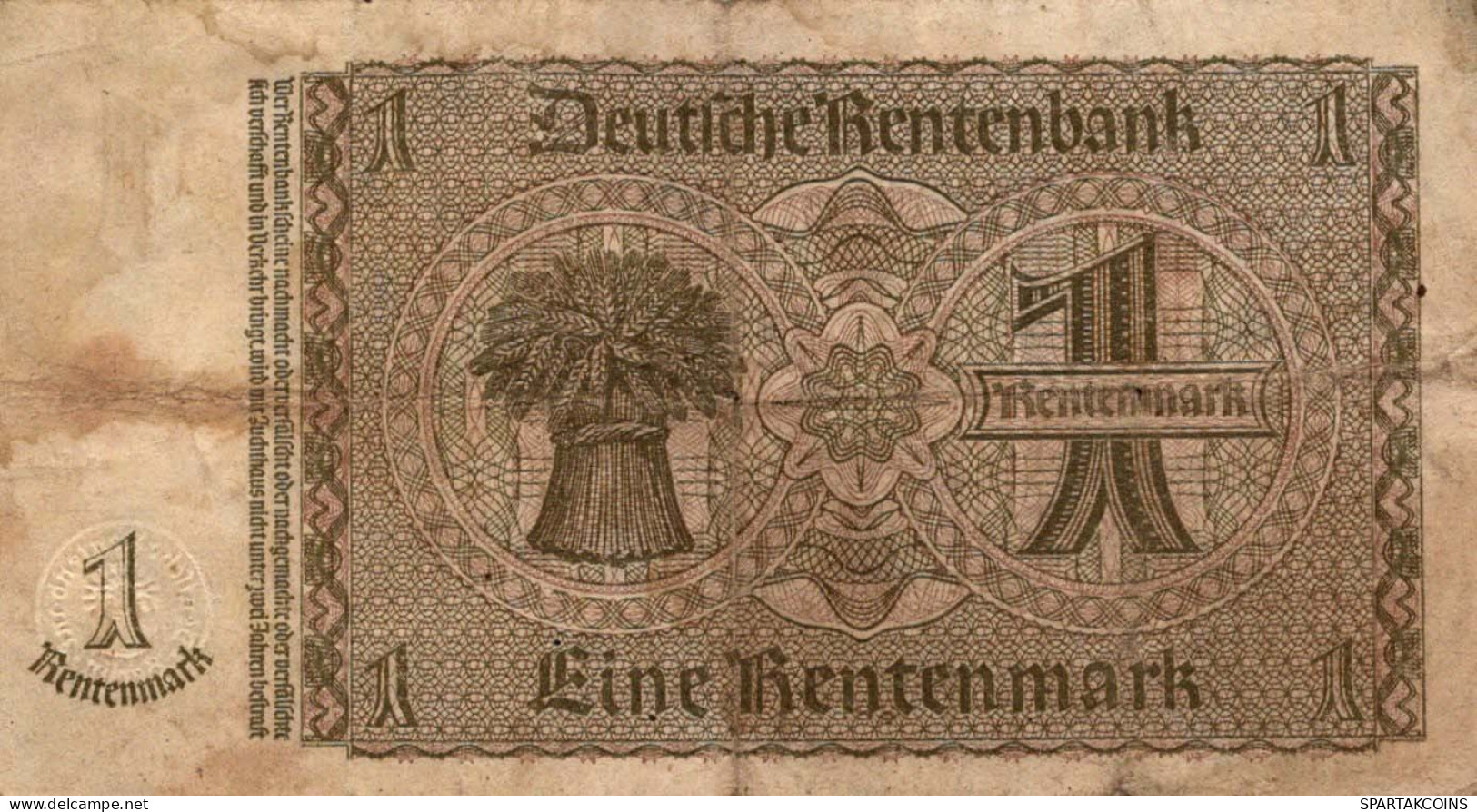 1 RENTENMARK 1923 Stadt BERLIN DEUTSCHLAND Papiergeld Banknote #PL180 - [11] Emisiones Locales