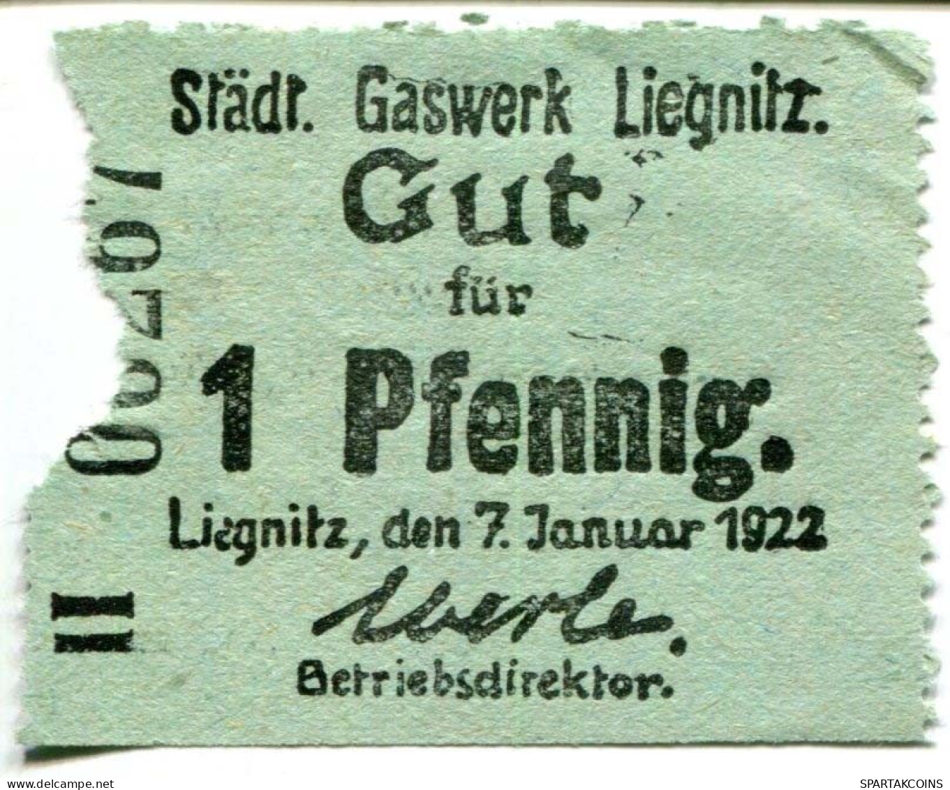 1 PFENNIG 1922 Stadt LIEGNITZ Niedrigeren Silesia DEUTSCHLAND Notgeld Papiergeld Banknote #PL606 - [11] Emisiones Locales
