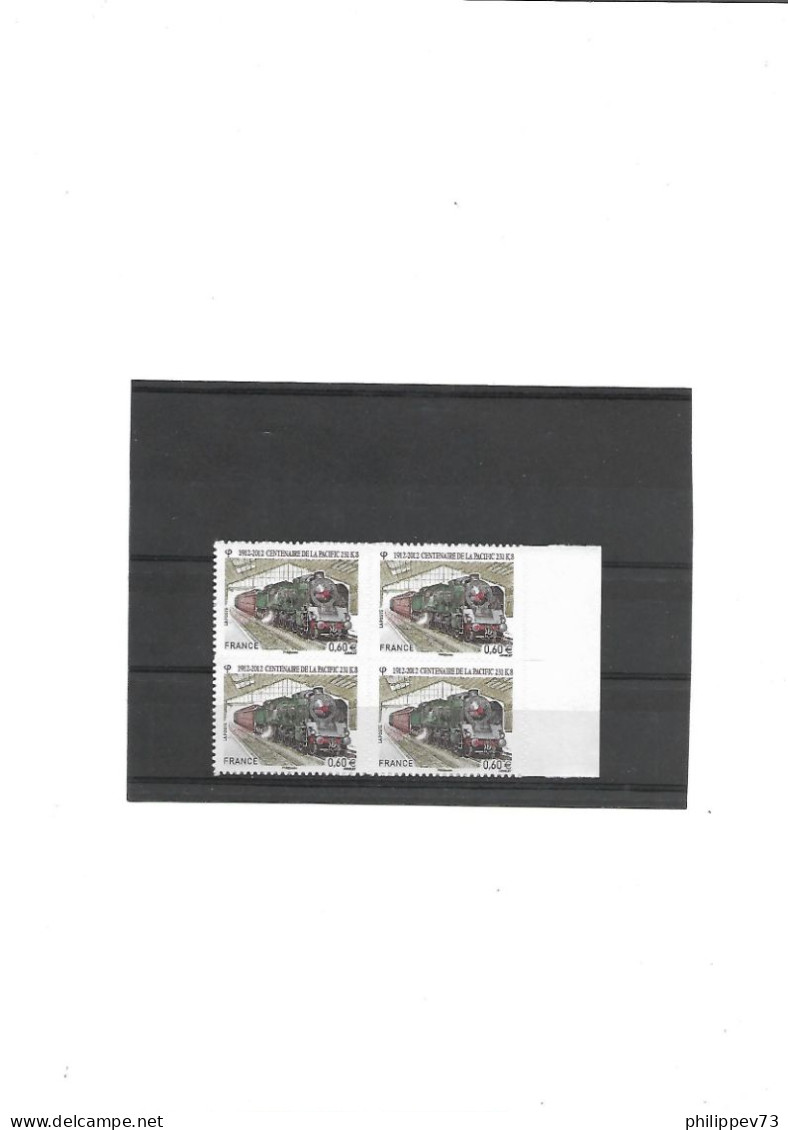 TP Autoadhésif Centenaire De La Pacific 231k8 N° 711 X 4 Année 2012 N** - Unused Stamps