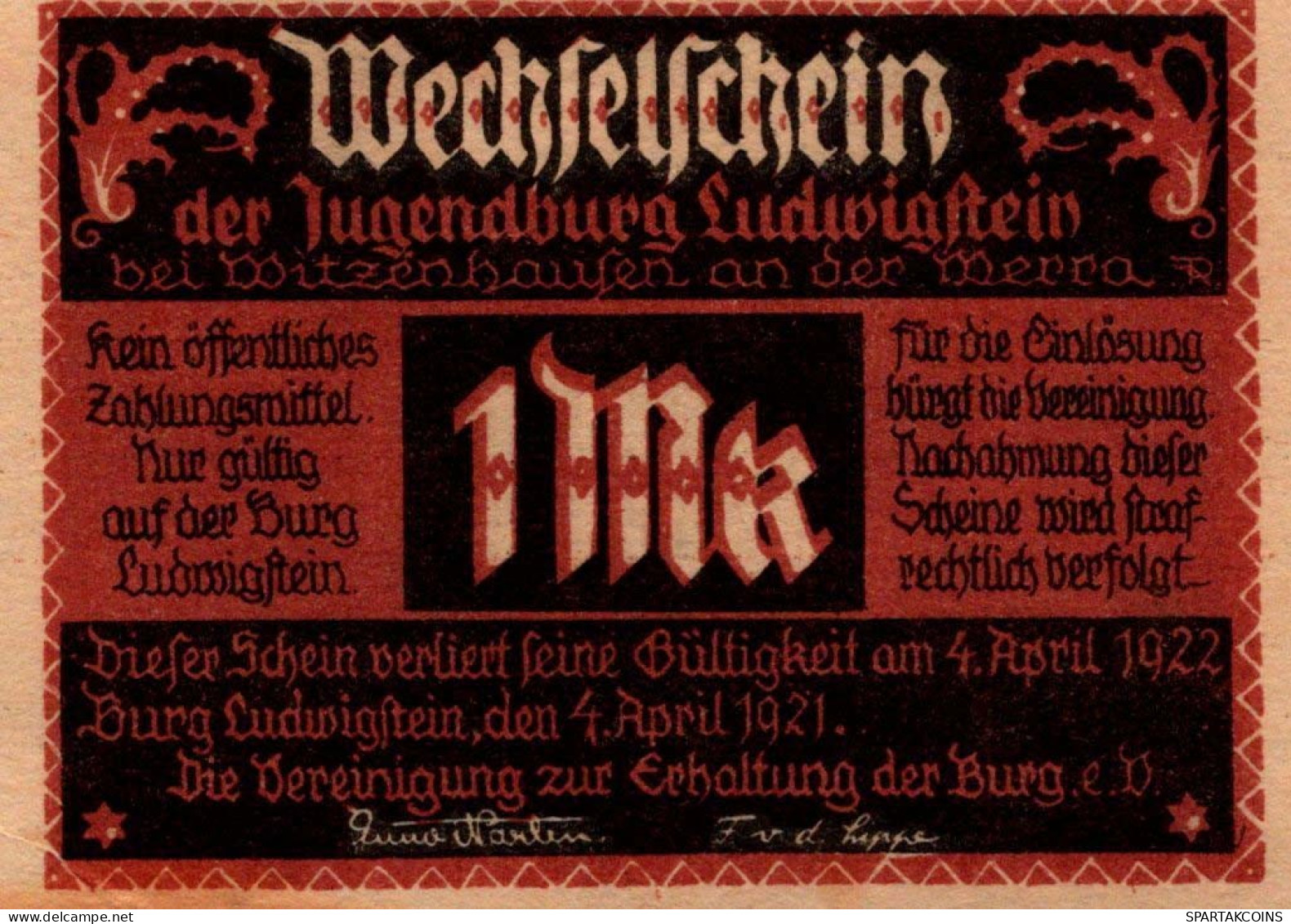 1 MARK 1922 Stadt WITZENHAUSEN Hesse-Nassau DEUTSCHLAND Notgeld Banknote #PG305 - [11] Emissions Locales