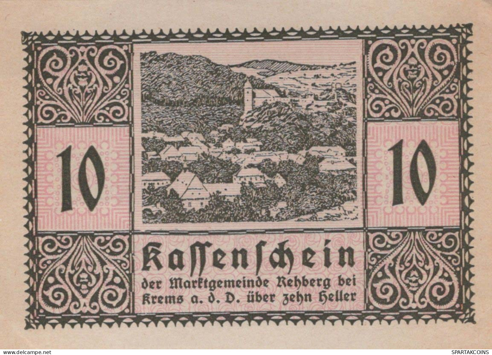 10 HELLER 1920 Stadt REHBERG BEI KREMS AN DER DONAU Österreich #PE569 - Lokale Ausgaben