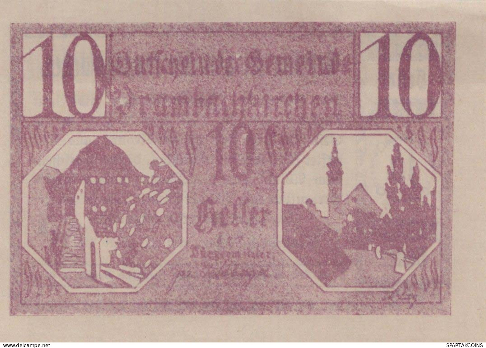 10 HELLER 1920 Stadt PRAMBACHKIRCHEN Oberösterreich Österreich Notgeld #PE376 - [11] Local Banknote Issues