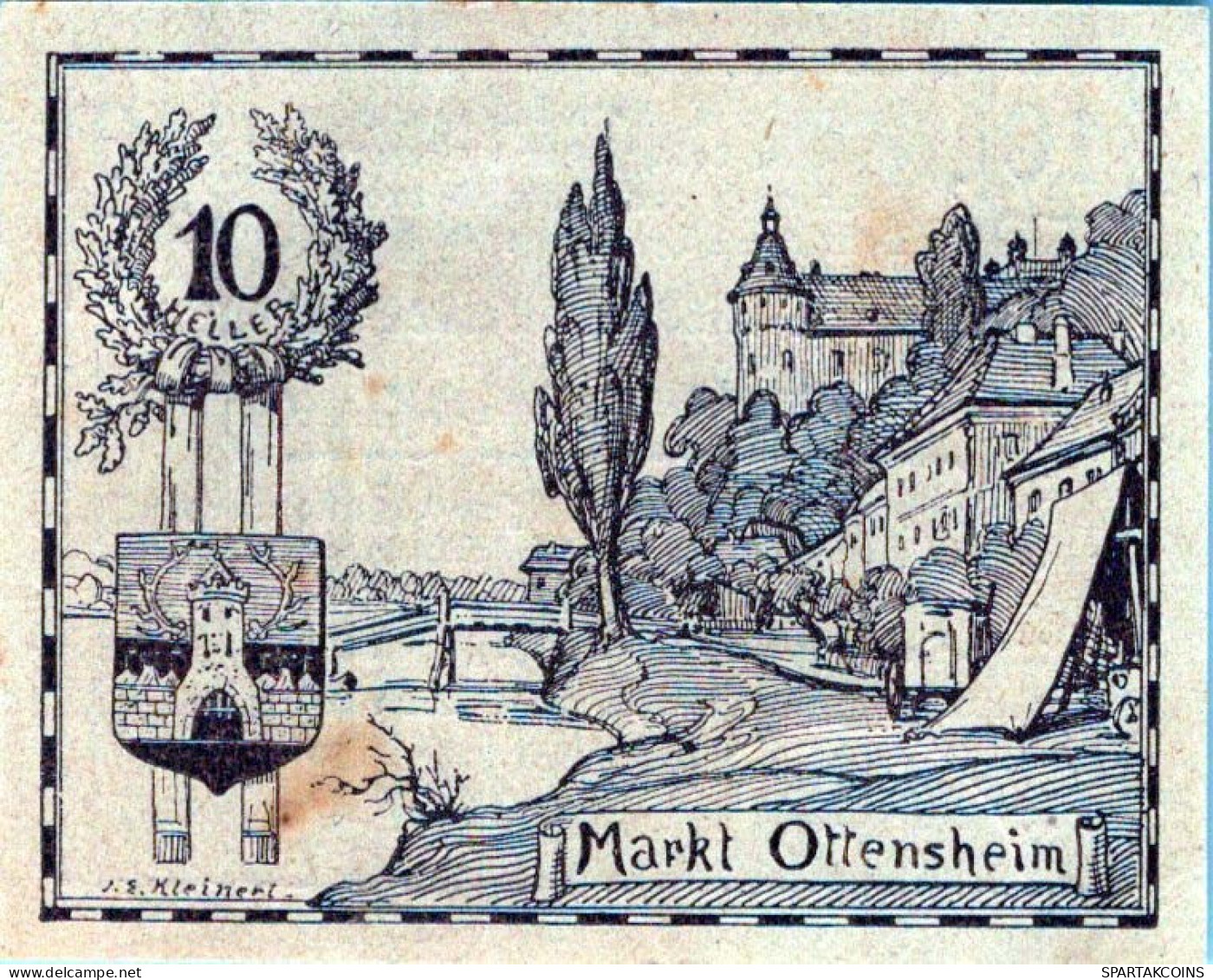 10 HELLER 1920 Stadt OTTENSHEIM Oberösterreich Österreich Notgeld #PE473 - [11] Local Banknote Issues