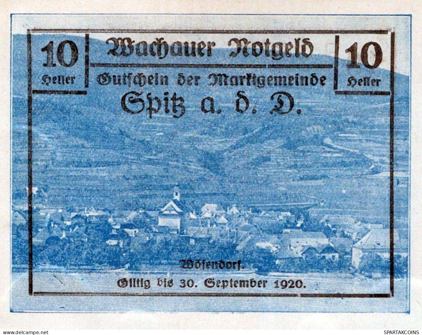 10 HELLER 1920 Stadt Österreich Notgeld Papiergeld Banknote #PE050 - [11] Emissions Locales