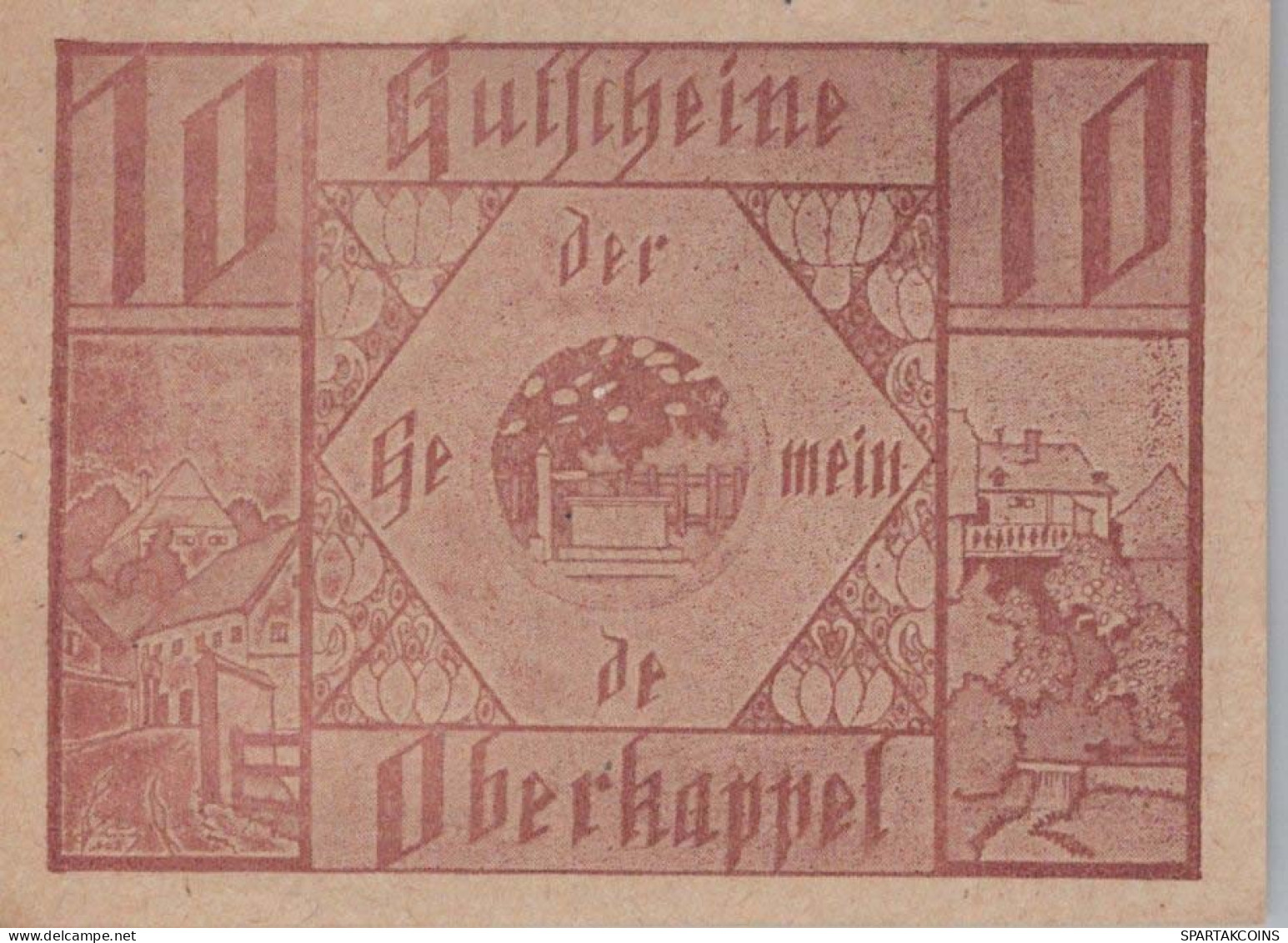 10 HELLER 1920 Stadt OBERKAPPEL Oberösterreich Österreich Notgeld #PE500 - Lokale Ausgaben
