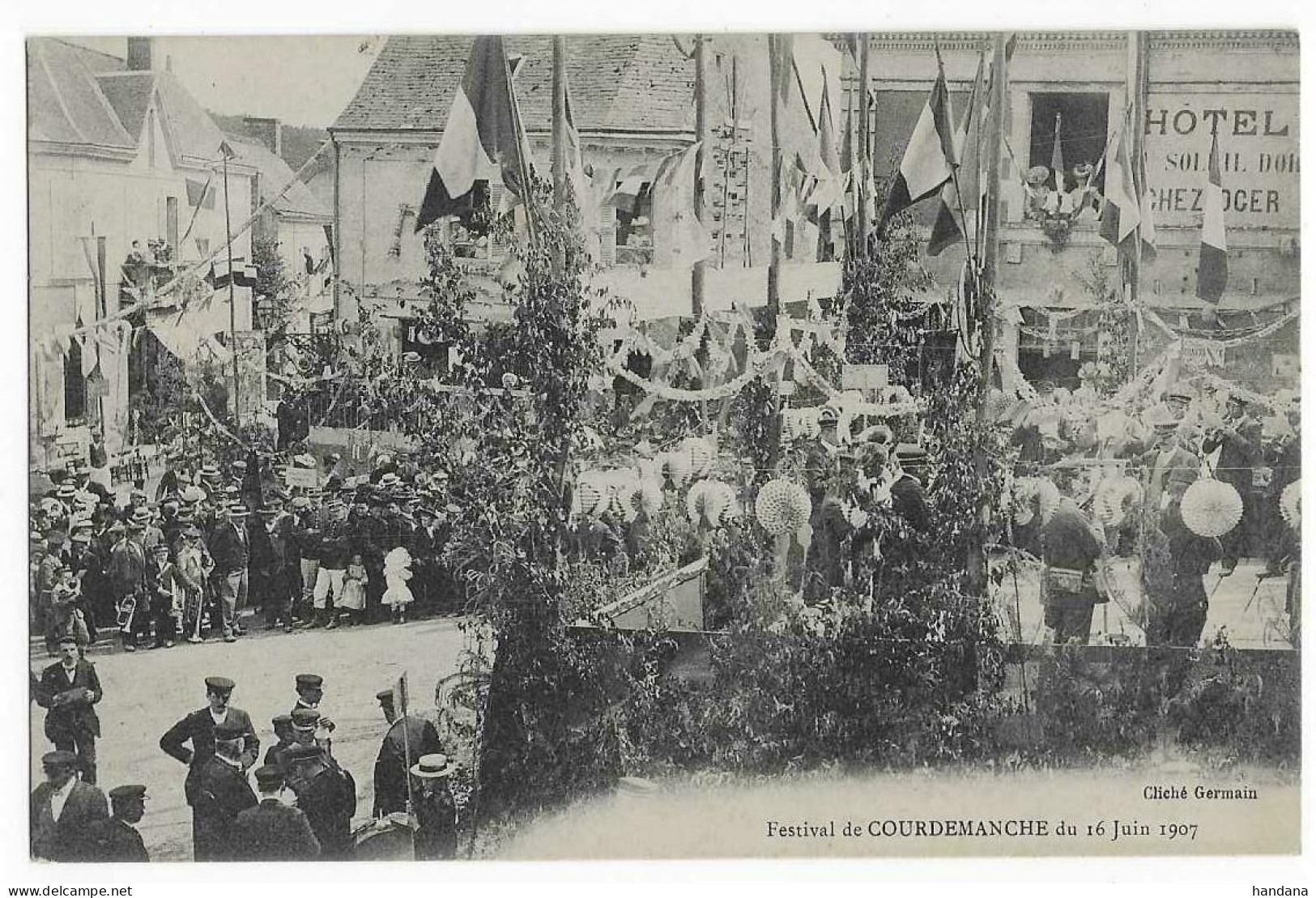 72 COURDEMANCHE PRES LA FLECHE FESTIVAL 1907    ANIMATION    BEAU PLAN - Sonstige & Ohne Zuordnung