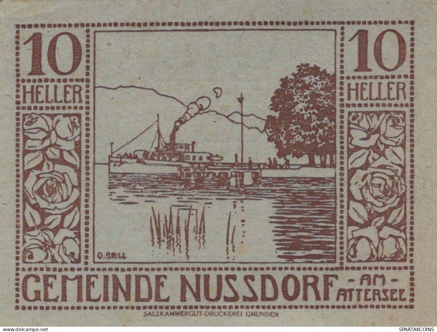10 HELLER 1920 Stadt NUSSDORF AM ATTERSEE Oberösterreich Österreich UNC Österreich #PH410 - [11] Local Banknote Issues