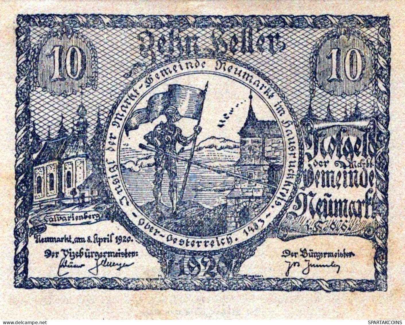 10 HELLER 1920 Stadt NEUMARKT IM HAUSRUCKKREIS Oberösterreich Österreich #PE466 - Lokale Ausgaben