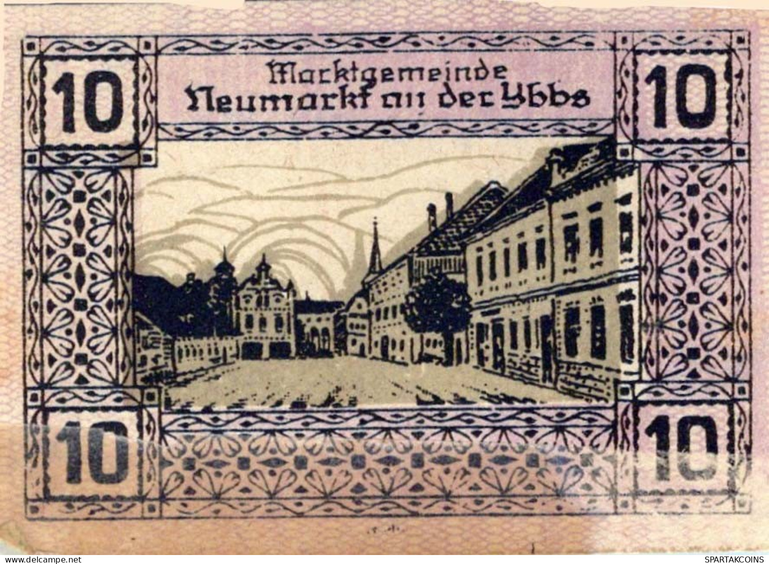 10 HELLER 1920 Stadt NEUMARKT AN DER YBBS Niedrigeren Österreich #PE459 - [11] Local Banknote Issues