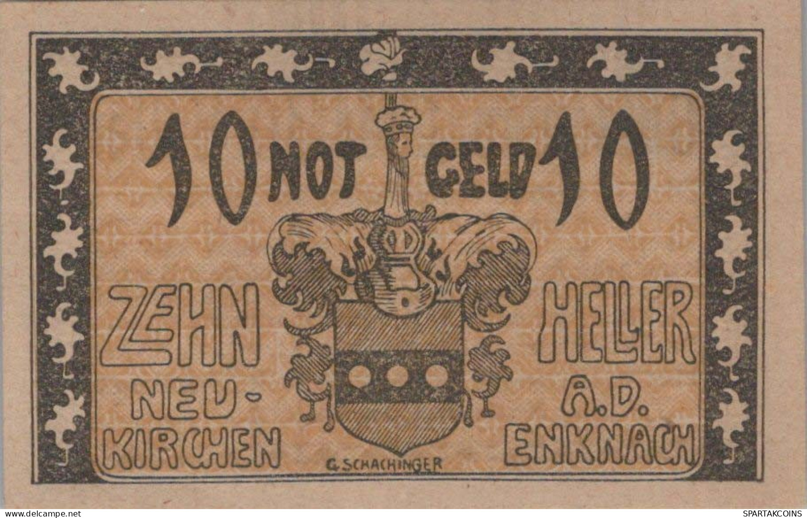 10 HELLER 1920 Stadt Neukirchen An Der Enknach Österreich Notgeld #PE551 - [11] Local Banknote Issues