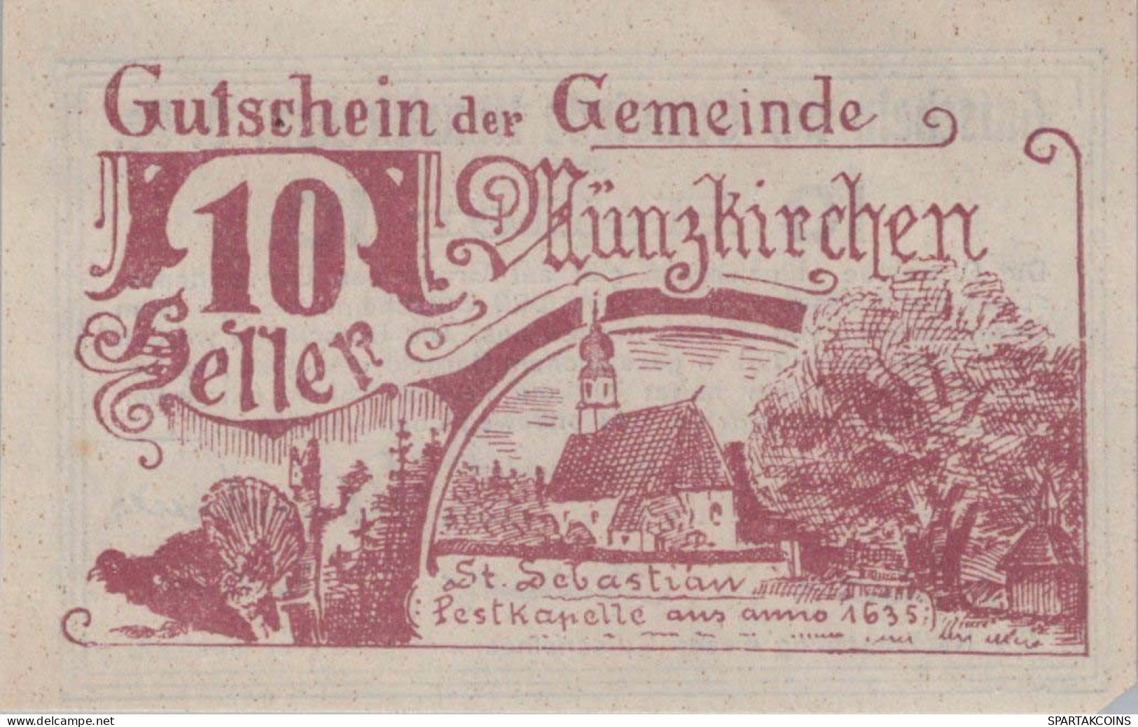 10 HELLER 1920 Stadt Münzkirchen Oberösterreich Österreich Notgeld #PF784 - [11] Emissioni Locali