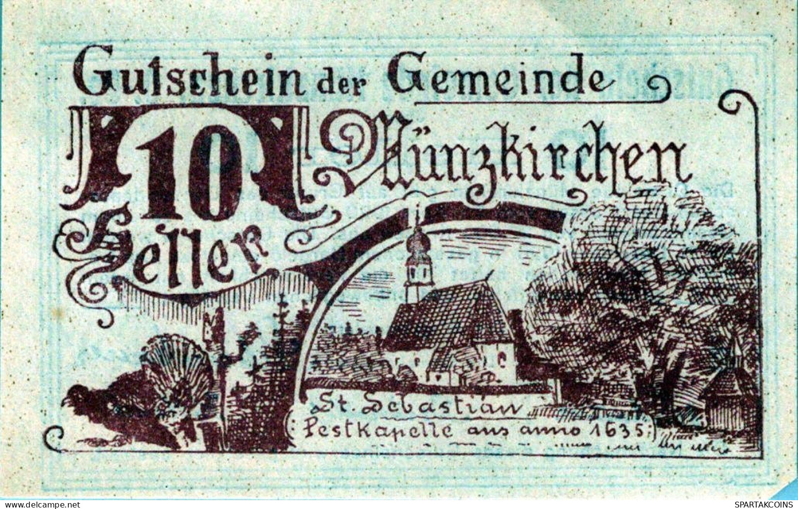 10 HELLER 1920 Stadt Münzkirchen Oberösterreich Österreich Notgeld #PF784 - [11] Emissioni Locali