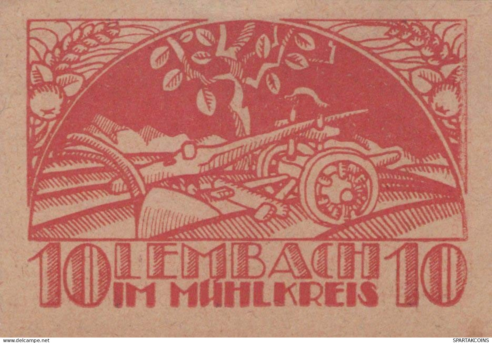 10 HELLER 1920 Stadt LEMBACH Oberösterreich Österreich Notgeld Banknote #PD766 - [11] Emissioni Locali