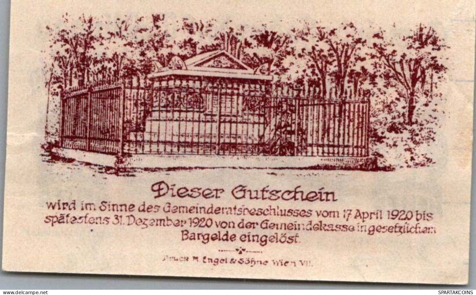 10 HELLER 1920 Stadt HADERSDORF-WEIDLINGAU Niedrigeren Österreich Notgeld Papiergeld Banknote #PG894 - [11] Emissions Locales