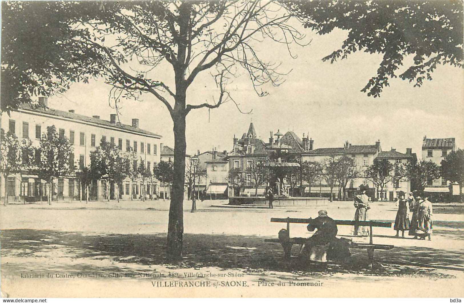 69 - VILLEFRANCHE SUR SAONE - PLACE DU PROMENOIR - Villefranche-sur-Saone