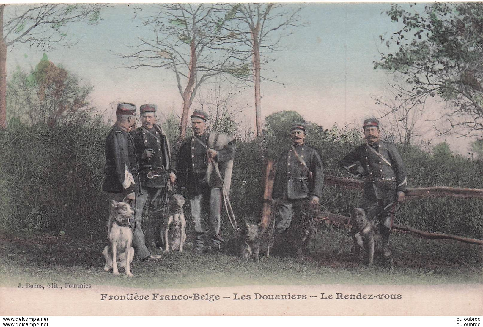 FOURMIES FRONTIERE FRANCO BELGE LES DOUANIERS LE RENDEZ VOUS - Fourmies