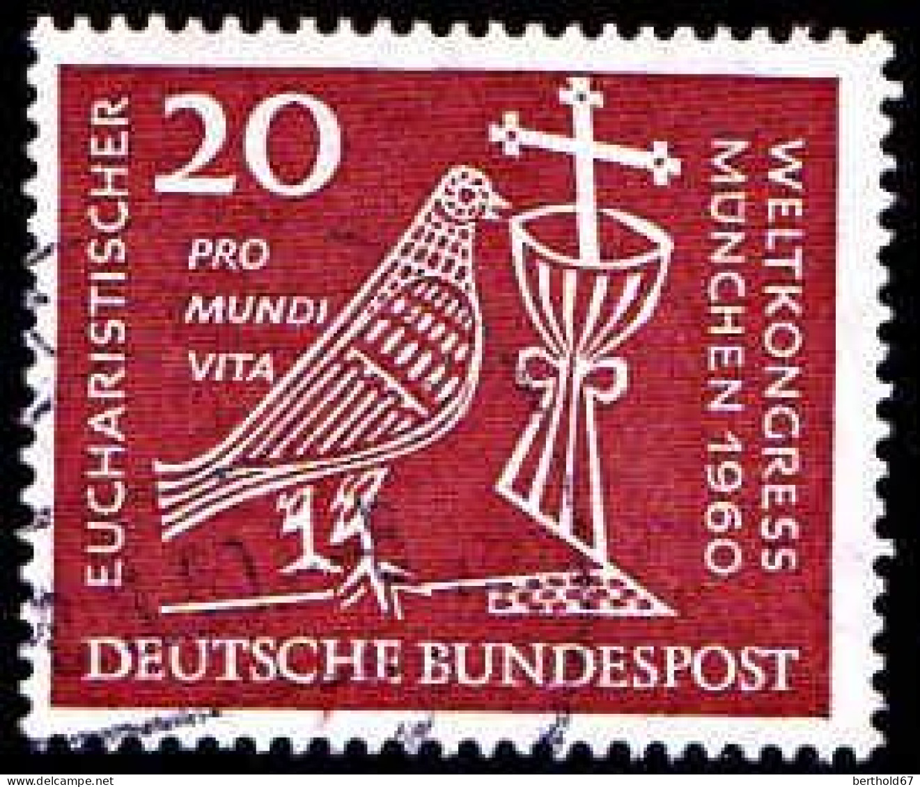 RFA Poste Obl Yv: 203/204 37.Congrès Eucharistique National München (cachet Rond) - Gebraucht