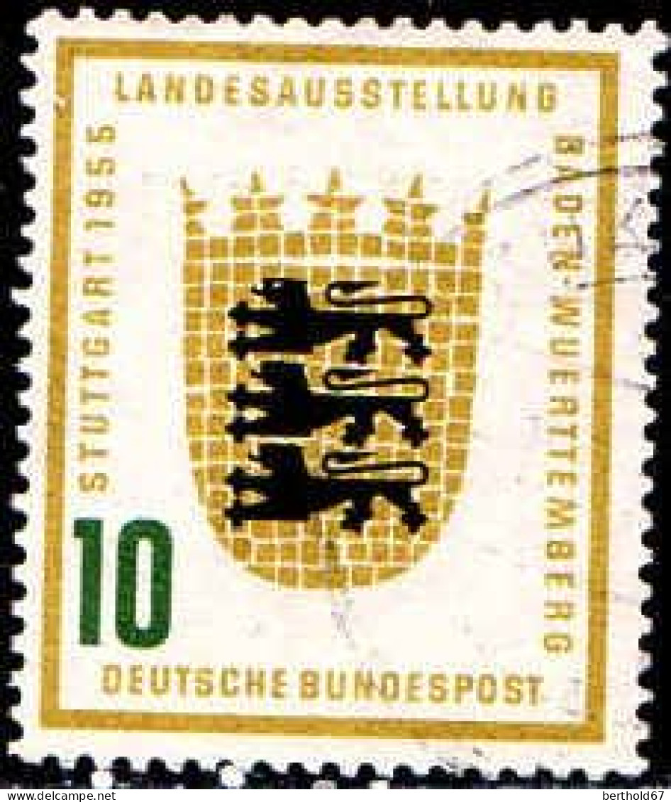 RFA Poste Obl Yv:  89/90 Exposition De Stuttgart (cachet Rond) - Oblitérés