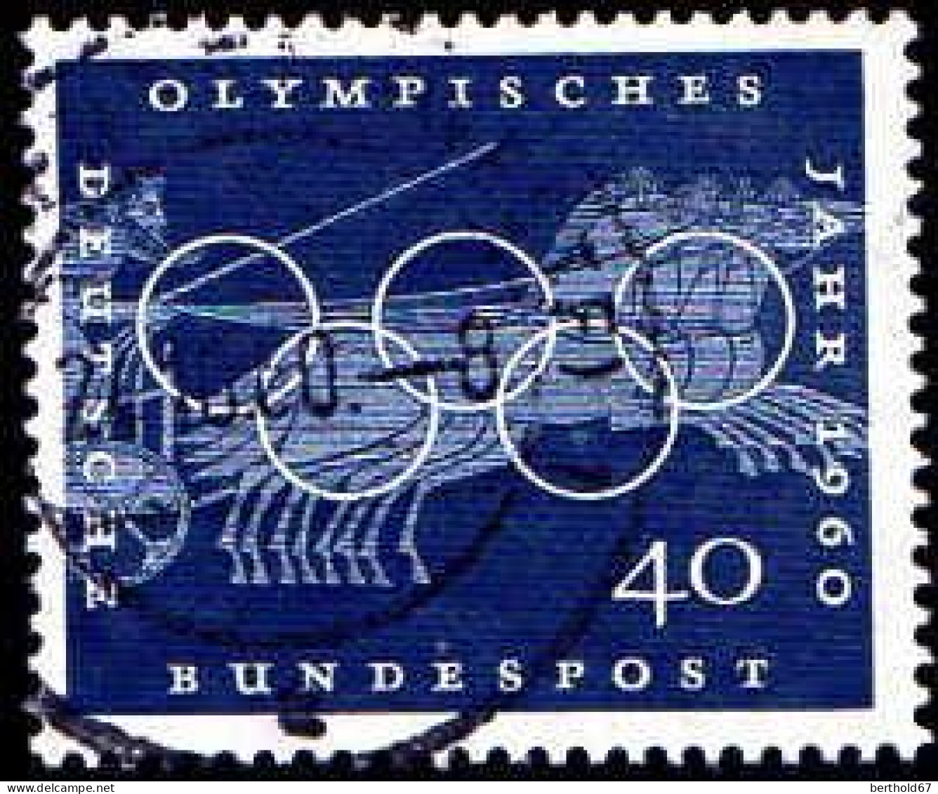 RFA Poste Obl Yv: 205/208 Jeux Olympiques D'été Rome (Beau Cachet Rond) - Gebruikt