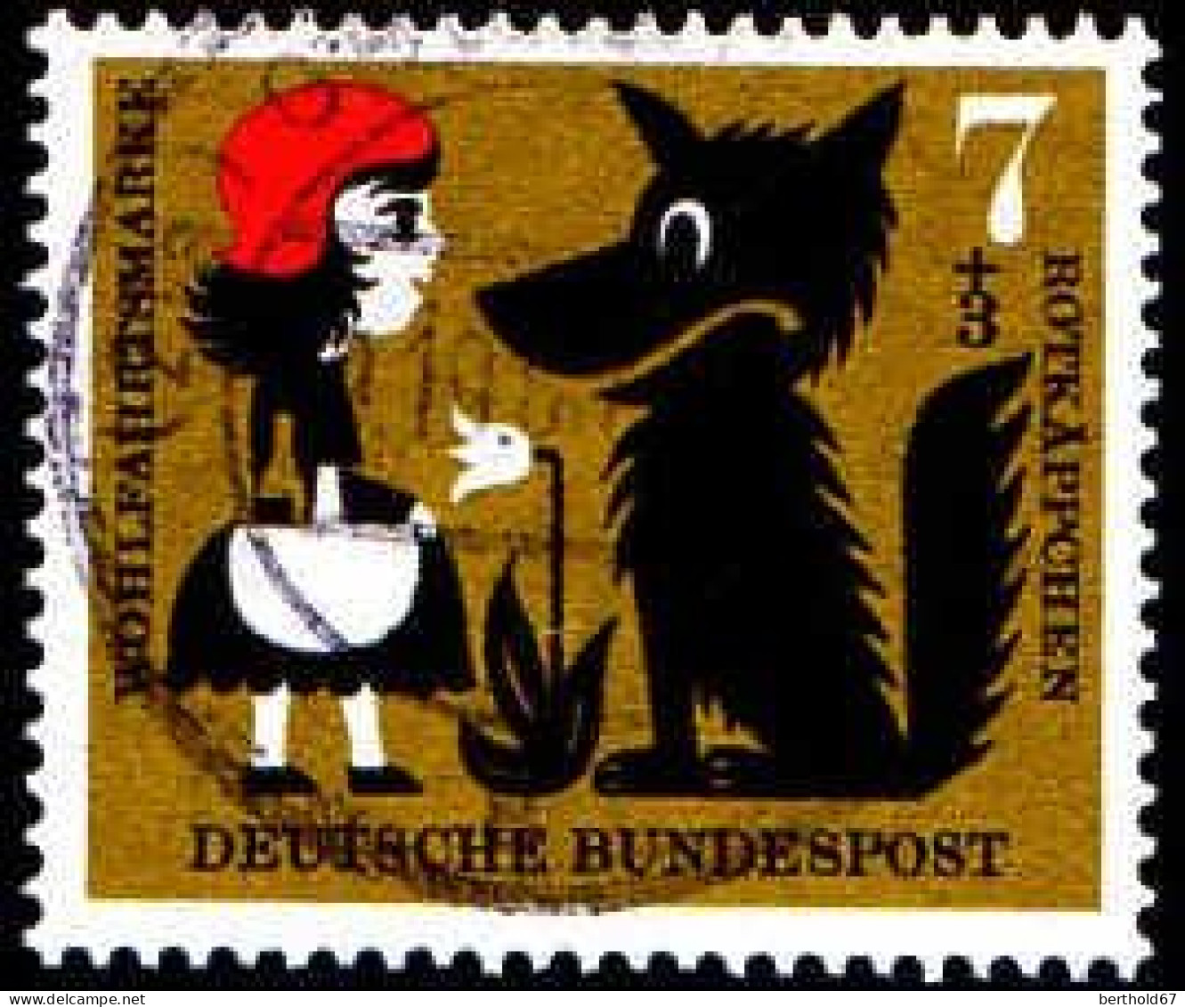 RFA Poste Obl Yv: 213/216 Contes Des Frères Grimm Rotkäppchen (cachet Rond) - Used Stamps