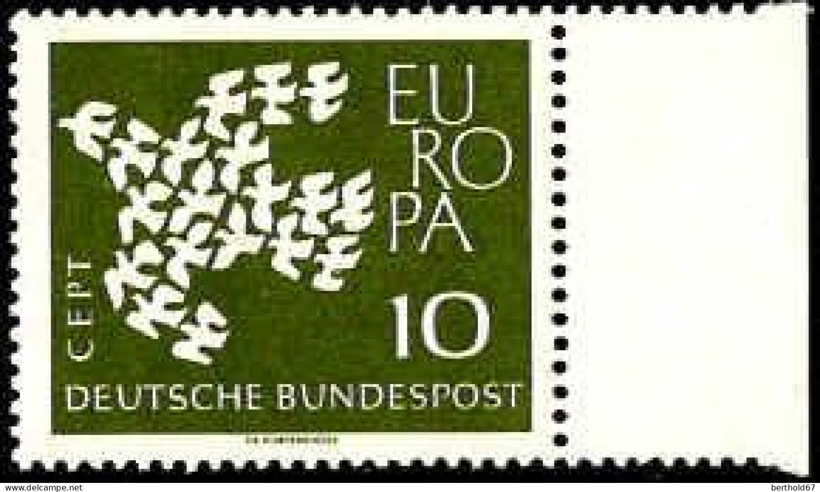 RFA Poste N** Yv: 239/240 Europa Cept 19 Colombes Bord De Feuille - Unused Stamps