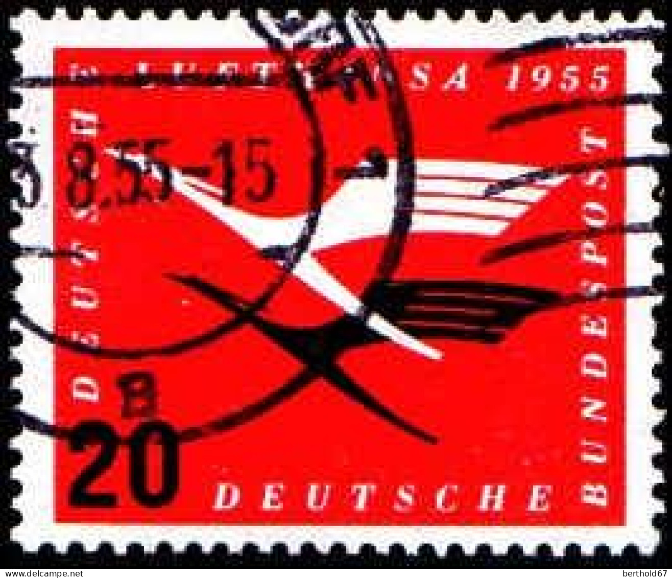 RFA Poste Obl Yv:  81/84 Réouverture De La Lufthansa - Gebraucht