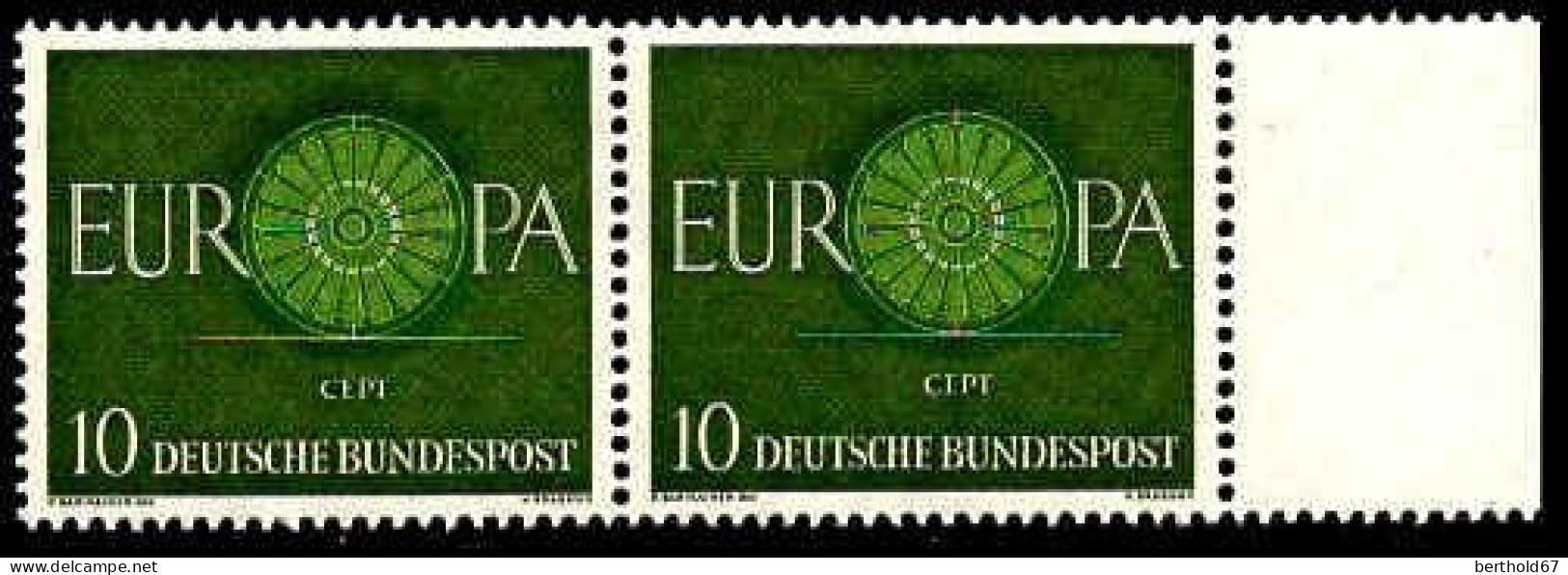 RFA Poste N** Yv: 210/212 Europa Cept Roue Bord De Feuille Paire - Unused Stamps