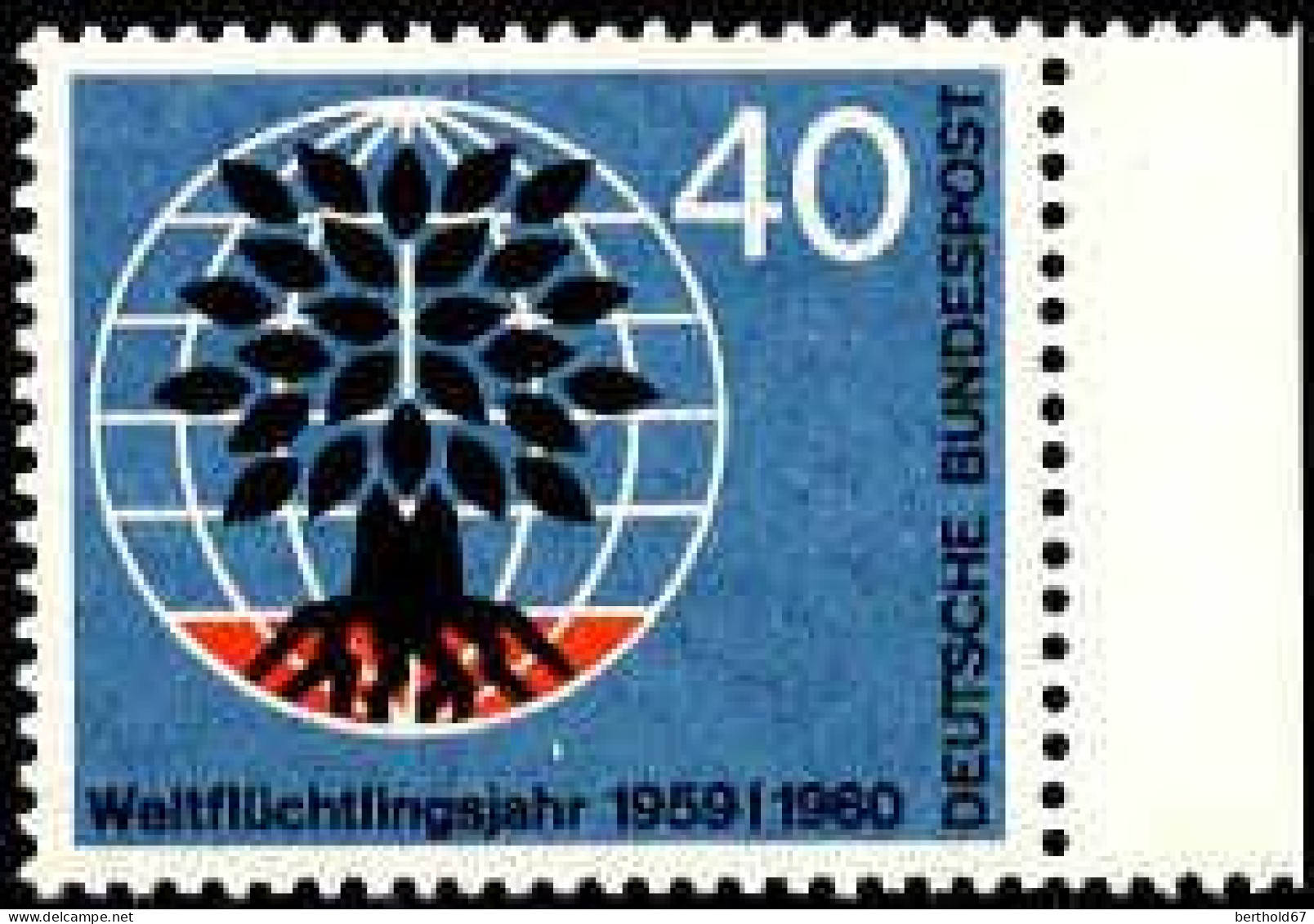 RFA Poste N** Yv: 199/200 Année Mondiale Du Réfugié Bord De Feuille - Unused Stamps