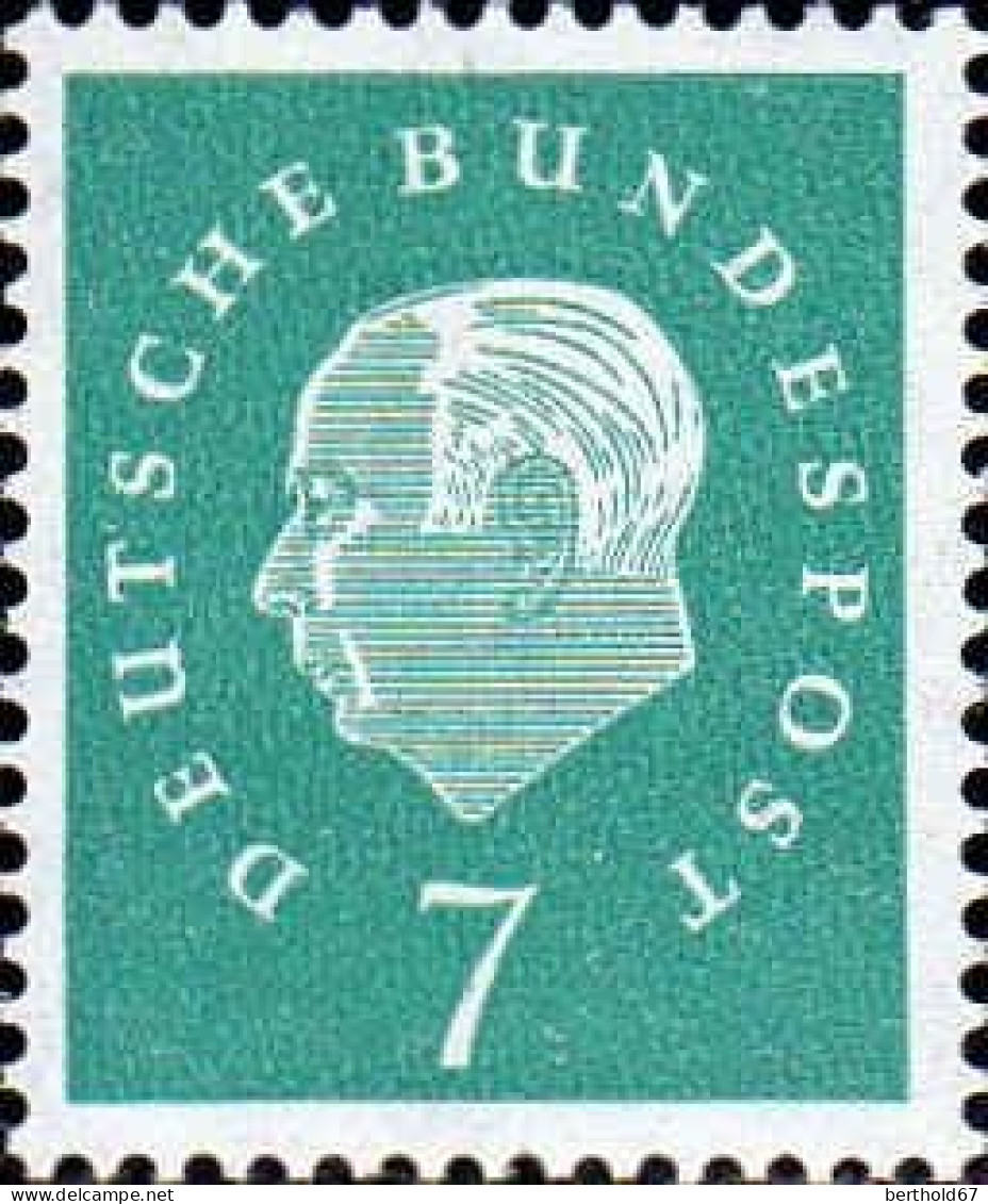 RFA Poste N** Yv: 173/177 Theodor Heuss Deutscher Bundespräsident - Unused Stamps