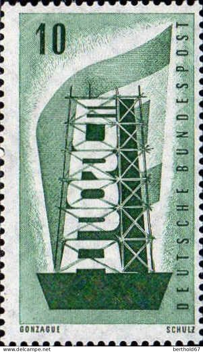 RFA Poste N** Yv: 117/118 Europa Cept Echafaudage & Drapeau - Unused Stamps