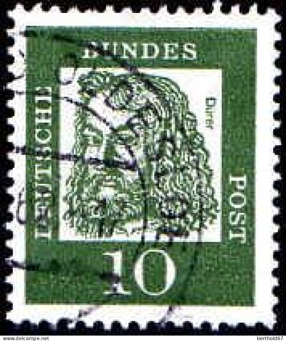 RFA Poste Obl Yv: 220/234 Allemands Célèbres Papier Fluorescent - Used Stamps