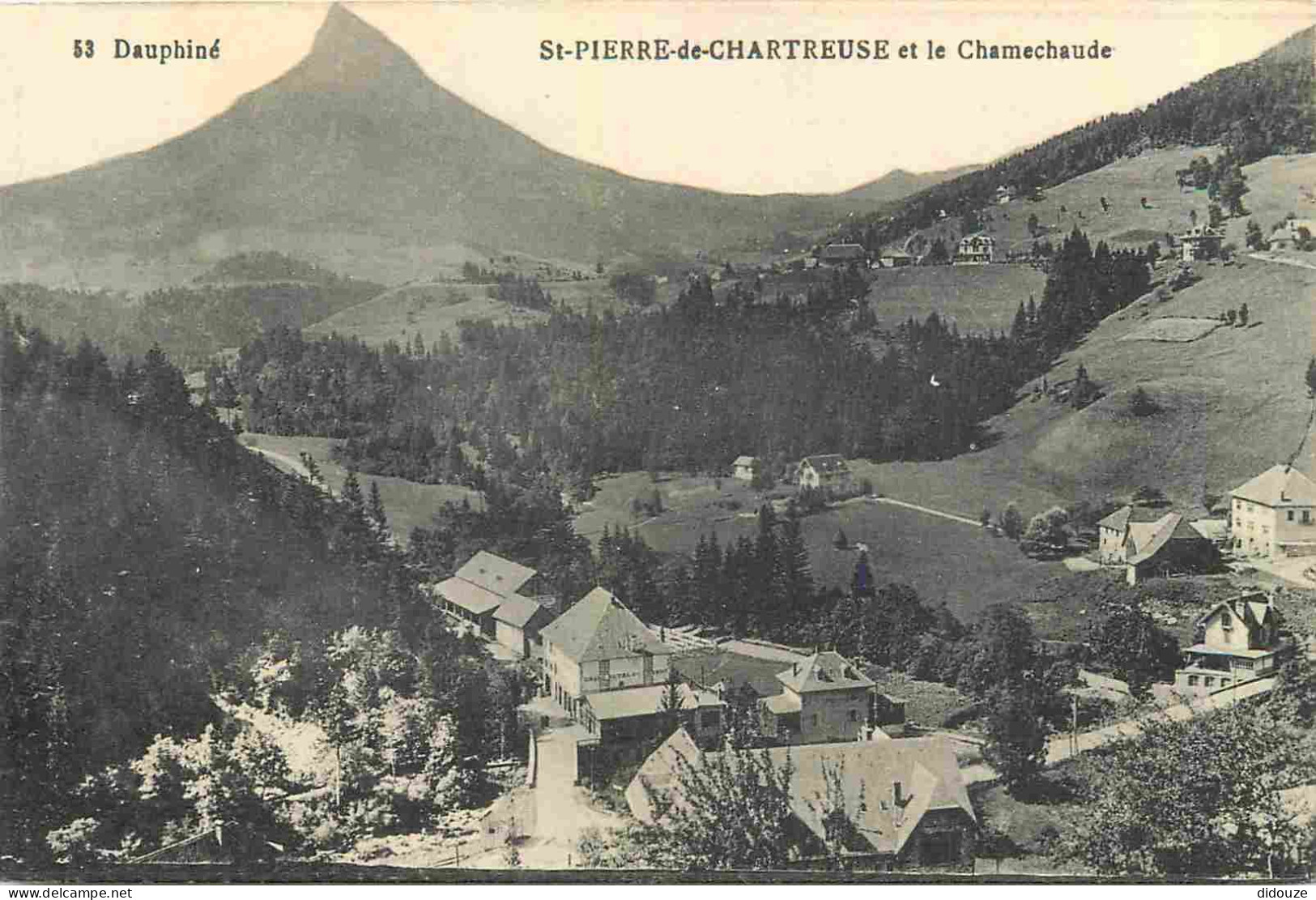 38 - Saint Pierre De Chartreuse - Vue Générale - Le Chamechaude - CPA - Voir Scans Recto-Verso - Other & Unclassified