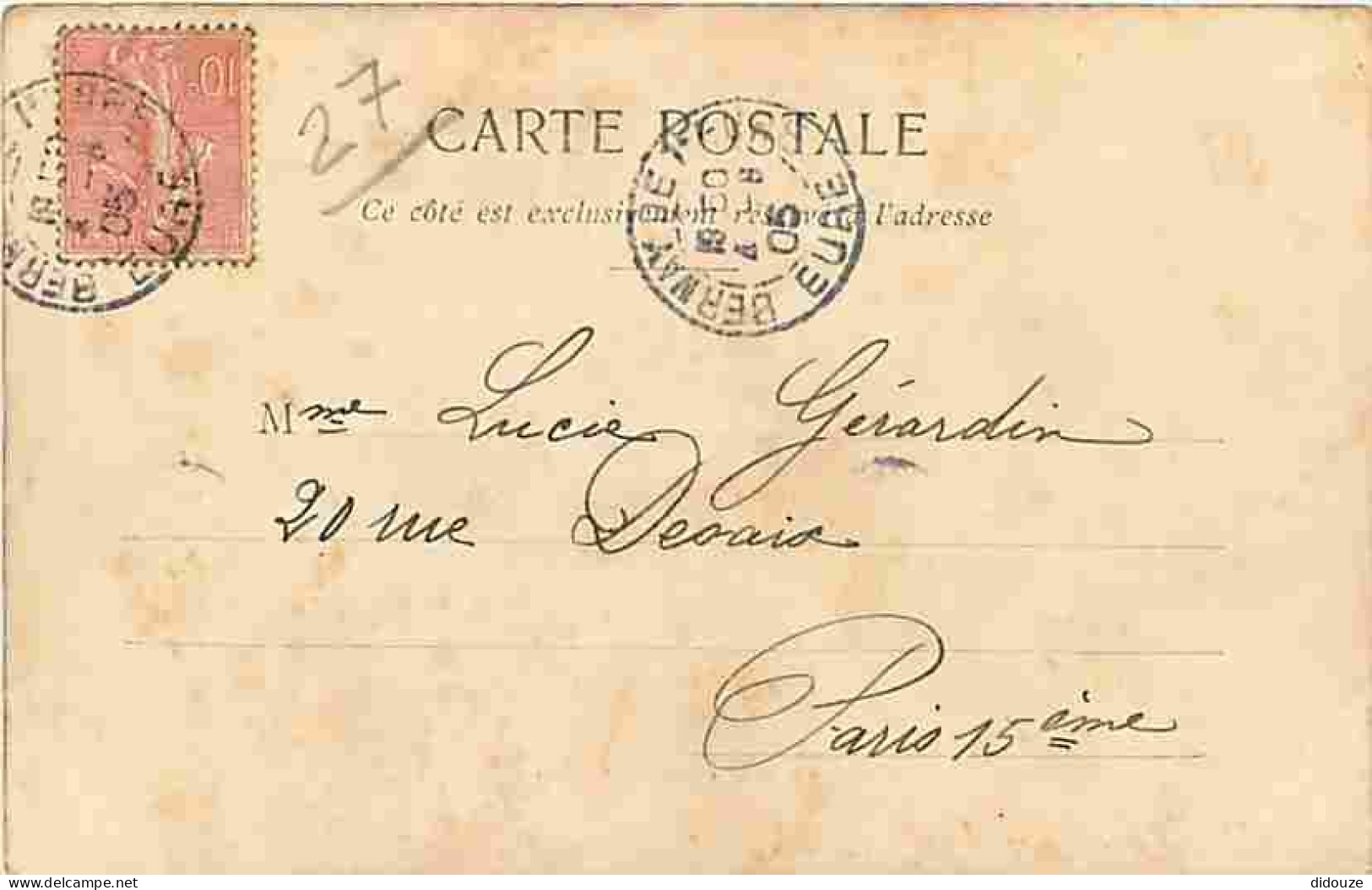 27 - Radepont - Le Château - Correspondance - Oblitération Ronde De 1905 - Précurseur - CPA - Voir Scans Recto-Verso - Sonstige & Ohne Zuordnung