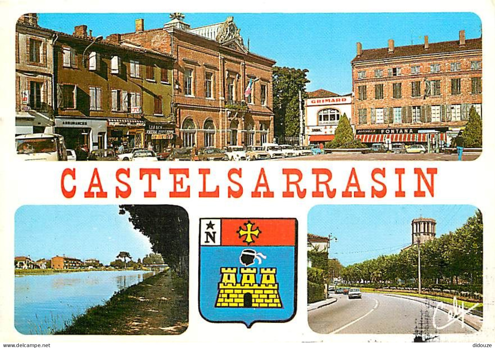 82 - Castelsarrasin - Multivues - Automobiles - Blasons - CPM - Voir Scans Recto-Verso - Castelsarrasin