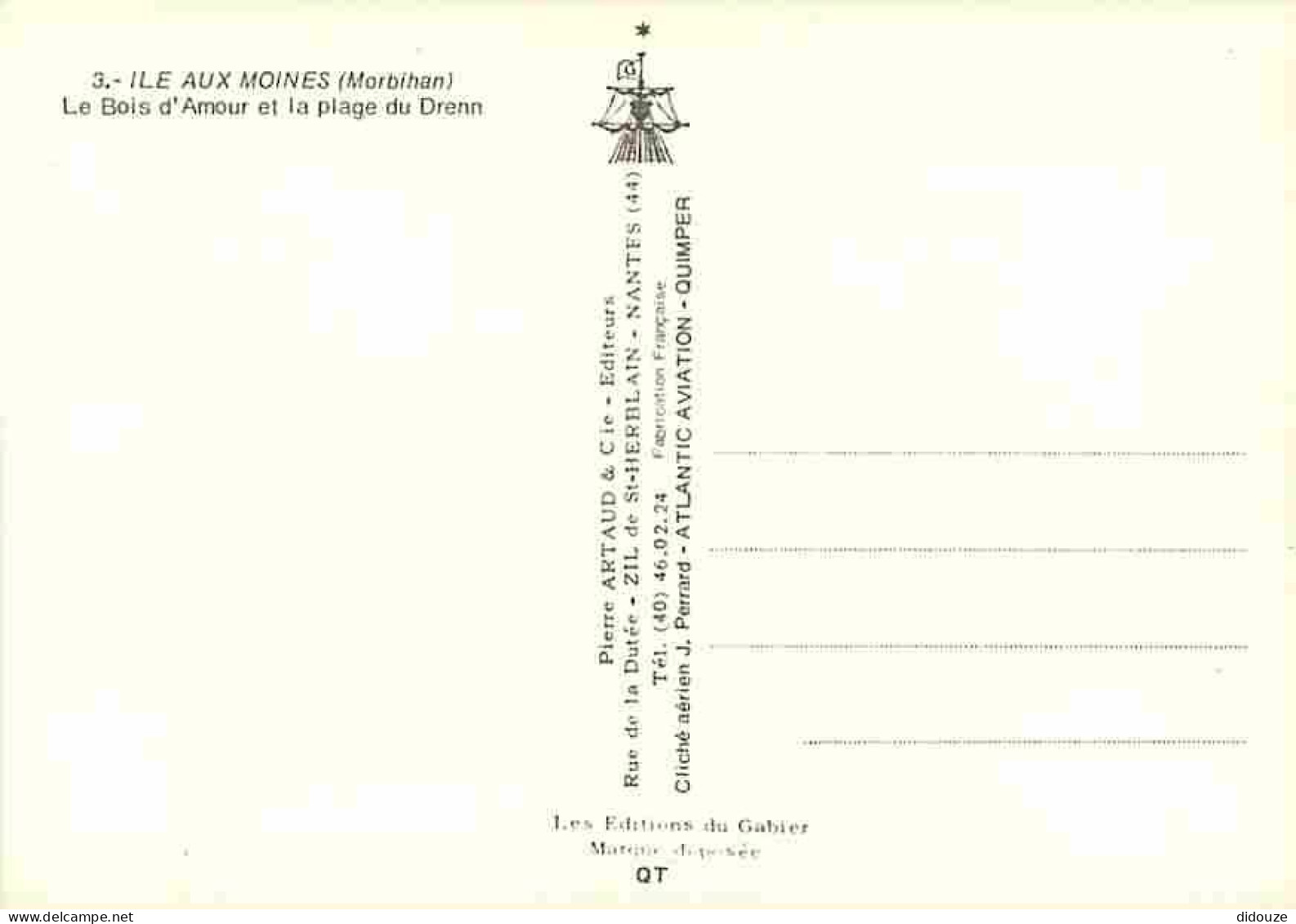 56 - Ile Aux Moines - Le Bois D'Amour - La Plage Du Drenn - Vue Aérienne - Carte Neuve - CPM - Voir Scans Recto-Verso - Ile Aux Moines