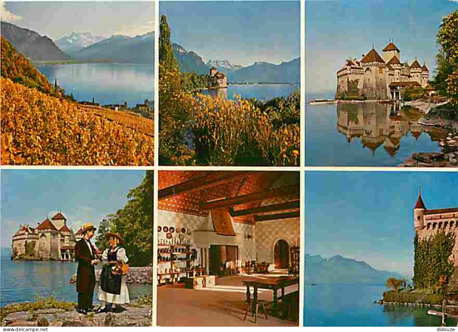 Suisse - Chillon - Le Château - Lac Léman - Multivues - CPM - Voir Scans Recto-Verso - Autres & Non Classés