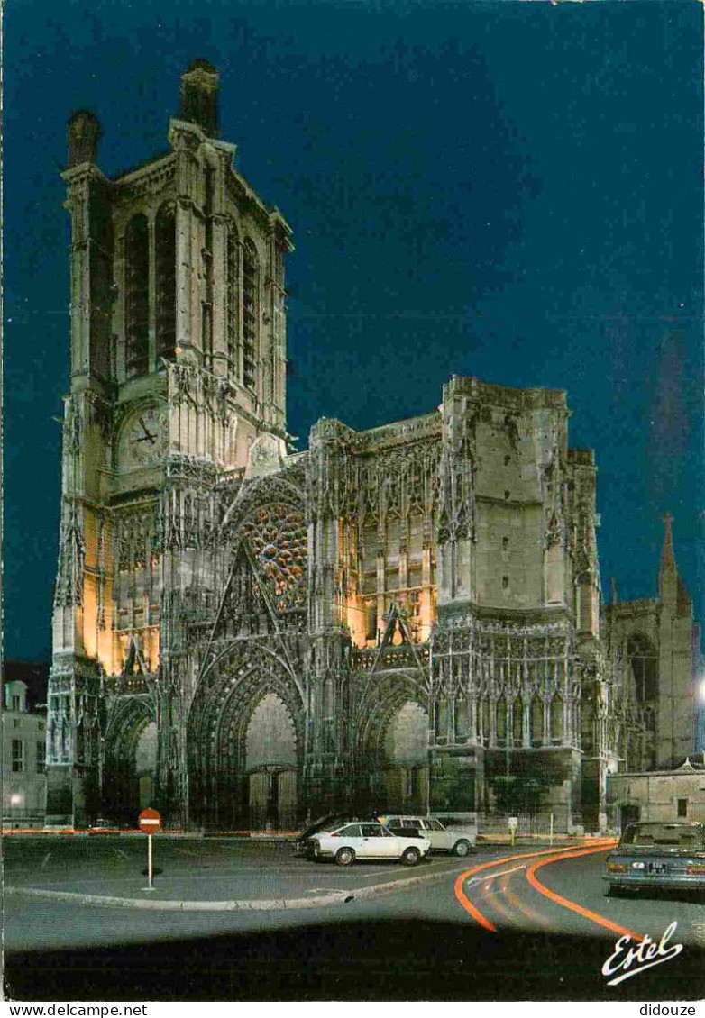 10 - Troyes - Cathédrale Saint-Pierre Et Saint-Paul - Vue De Nuit - Automobiles - CPM - Voir Scans Recto-Verso - Troyes