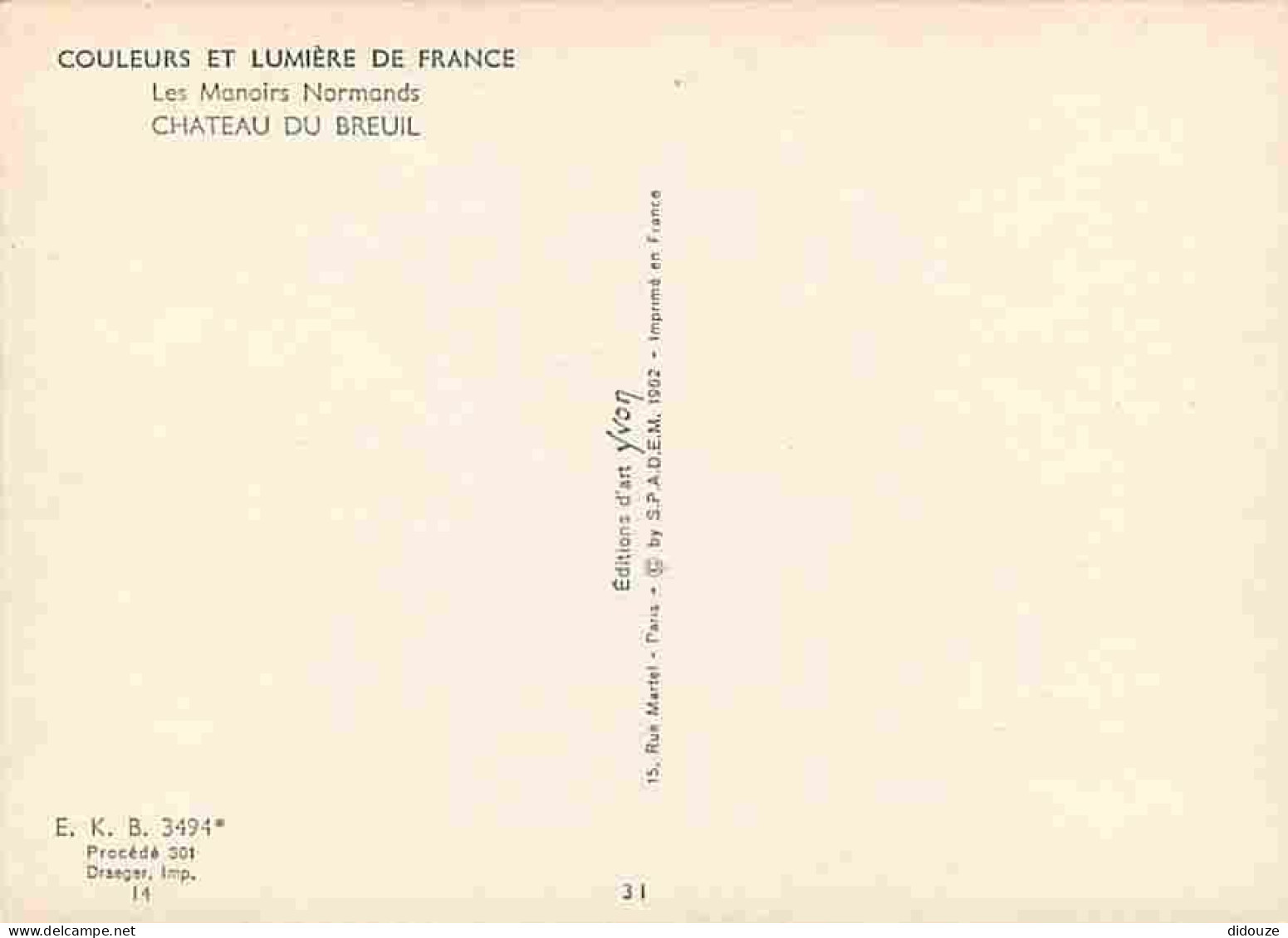 14 - Le Breuil En Auge - Le Château Du Breuil - Carte Neuve - Manoir Normand - CPM - Voir Scans Recto-Verso - Other & Unclassified