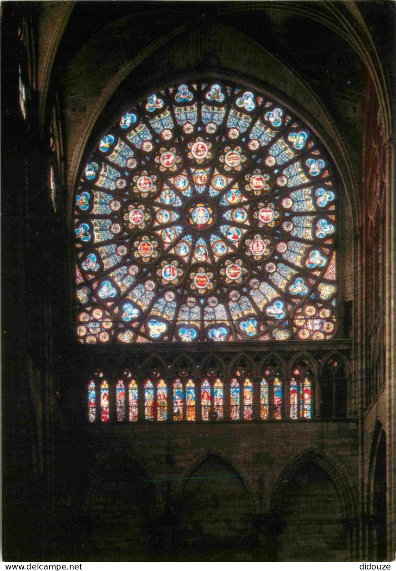 93 - Saint Denis - Intérieur De La Basilique - Transept Rosace Sud - Signes Du Zodiaque Et Travaux Des Mois - Art Vitrau - Saint Denis