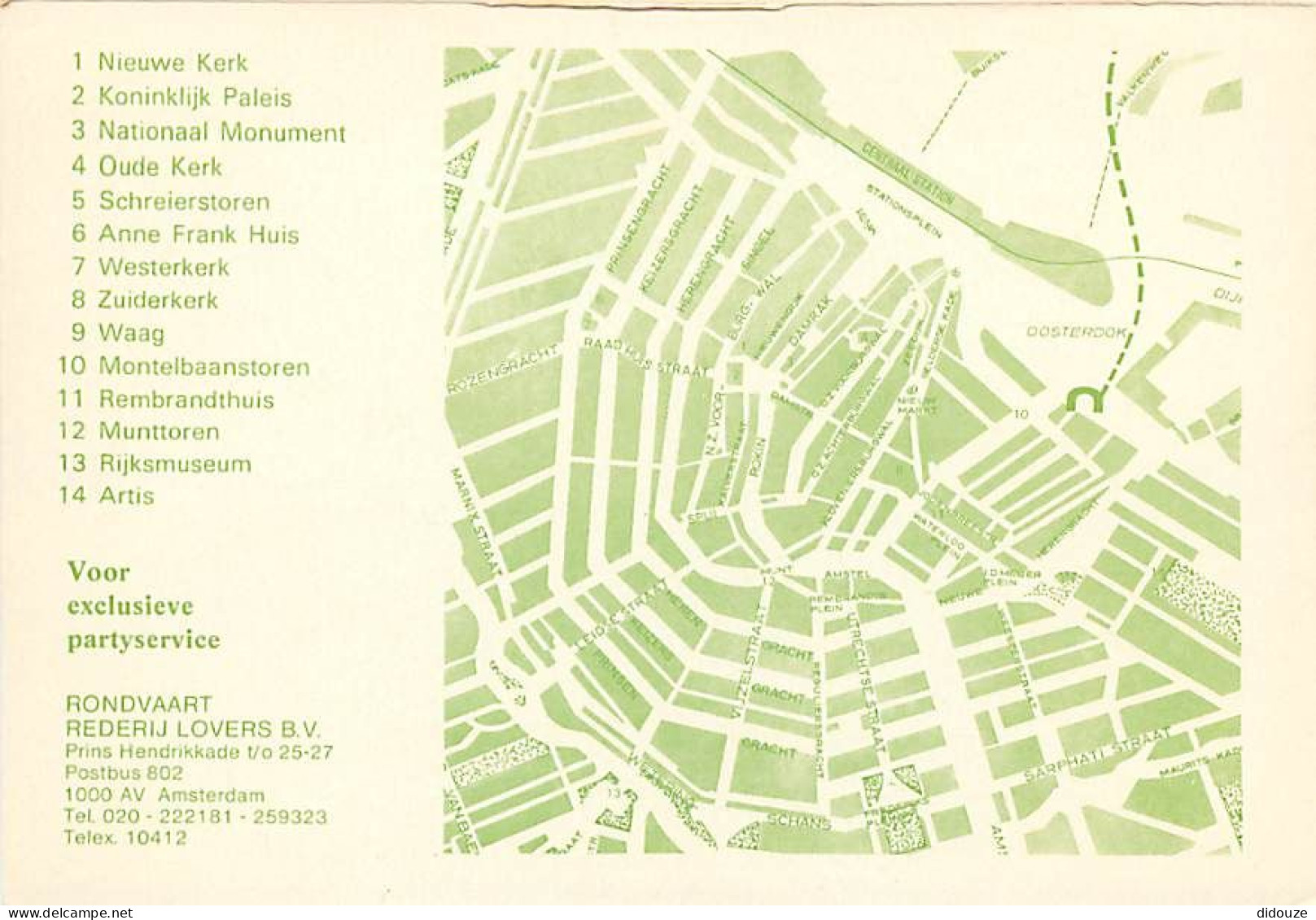 Pays-Bas - Nederland - Amsterdam - Multivues - Carte Géographique Au Verso - Plan De La Ville - CPM - Voir Scans Recto-V - Amsterdam