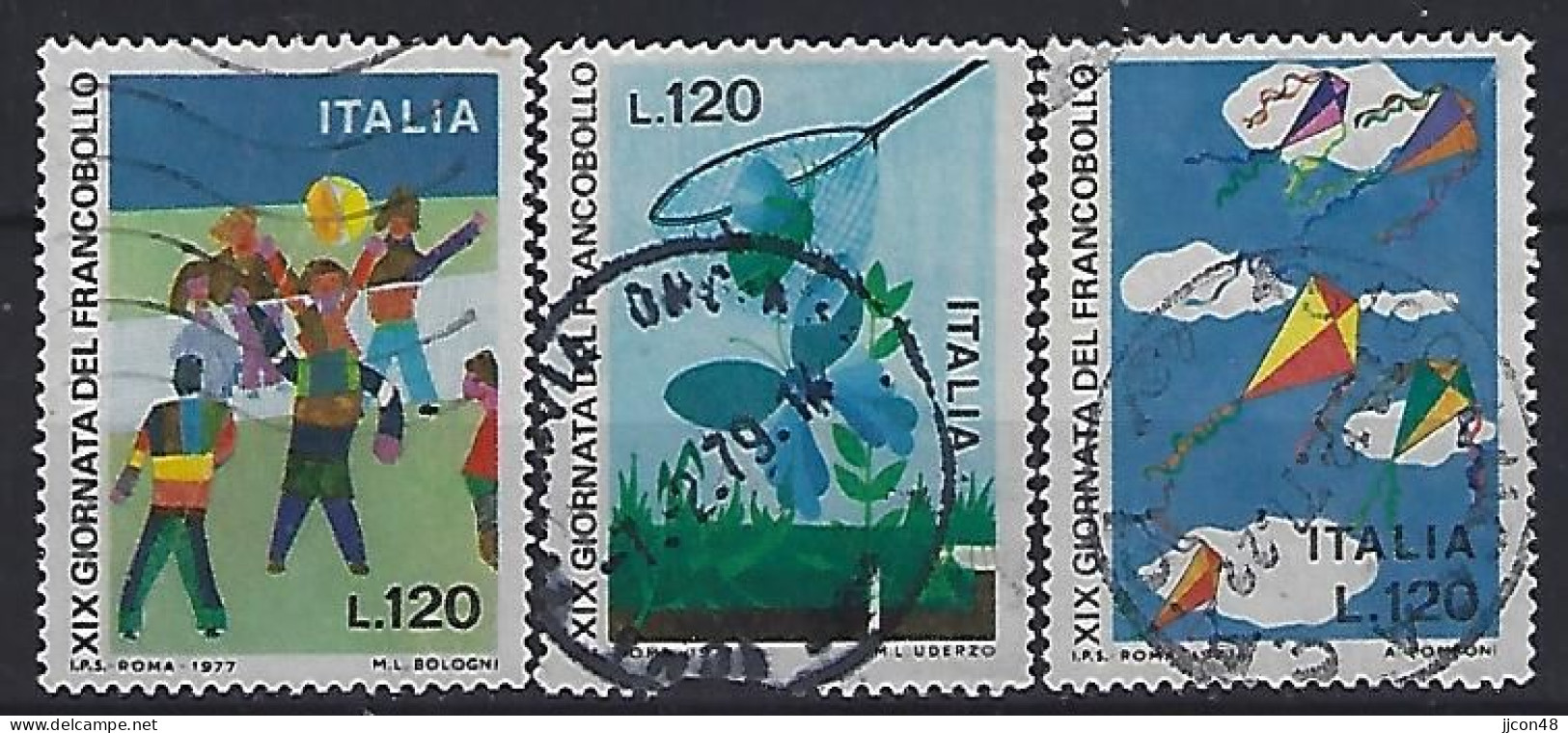 Italy 1977  Tag Der Briefmarke  (o) Mi.1586-1588 - 1971-80: Used