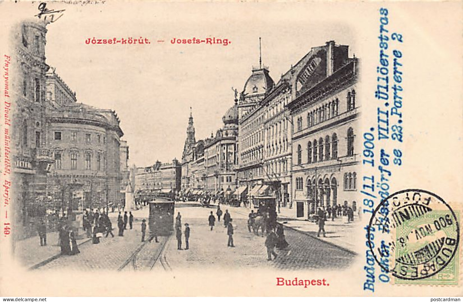 Hungary - BUDAPEST - Jozsef-körút - Ungheria