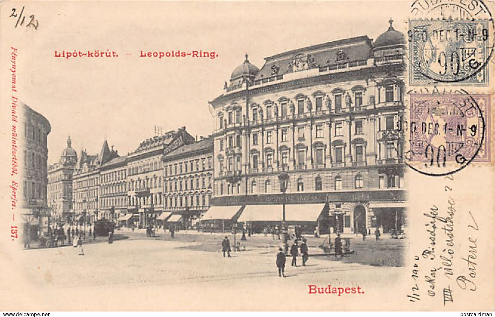 Hungary - BUDAPEST - Lipót-körút - Hungary