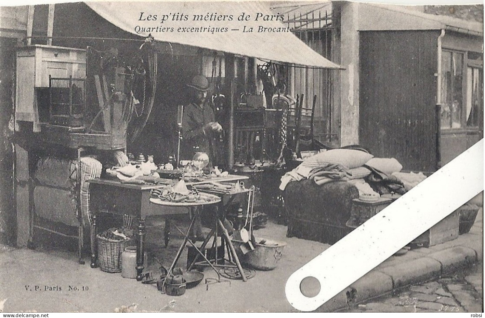 75.Paris, Les P'tits Métiers De Paris,(V.P 10.) Eugène  Arget, Quartier Excentrique, La Brocante , D5132 - Straßenhandel Und Kleingewerbe